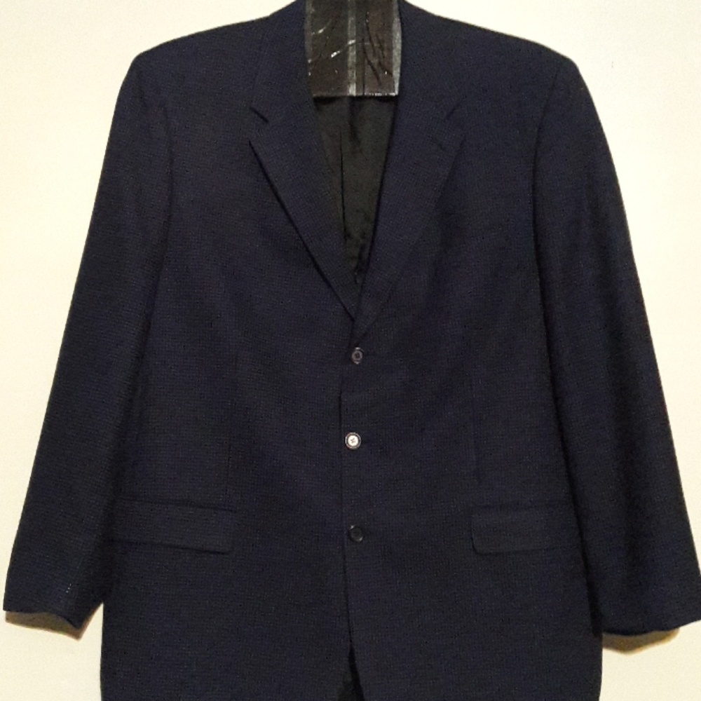 Men's blazer 48, 3 button  Blue & black check